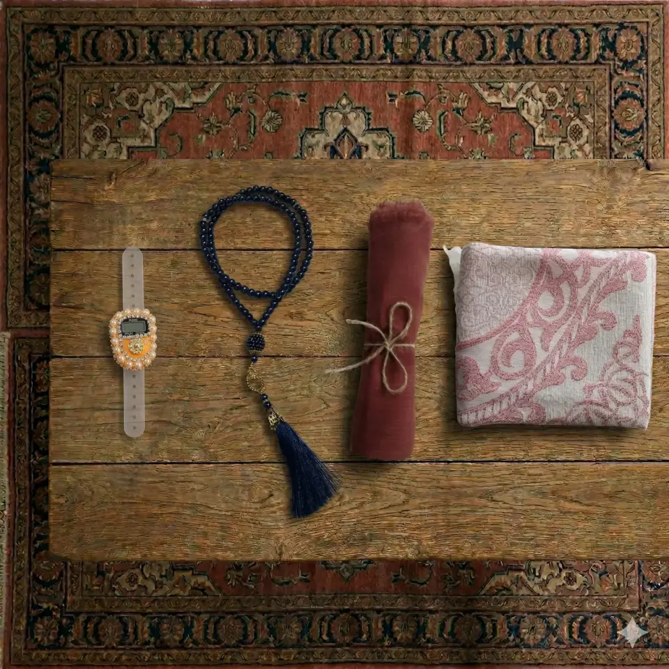 Kız Set AZEZEfix–Çocuklar İçin Namaz Öğrenme ve Manevi Set